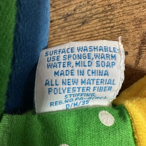 VINTAGE Eden Lizard Plush Red Blue Interactive Kids Pets Squeak Noise Stuffed - Picture 9 of 12